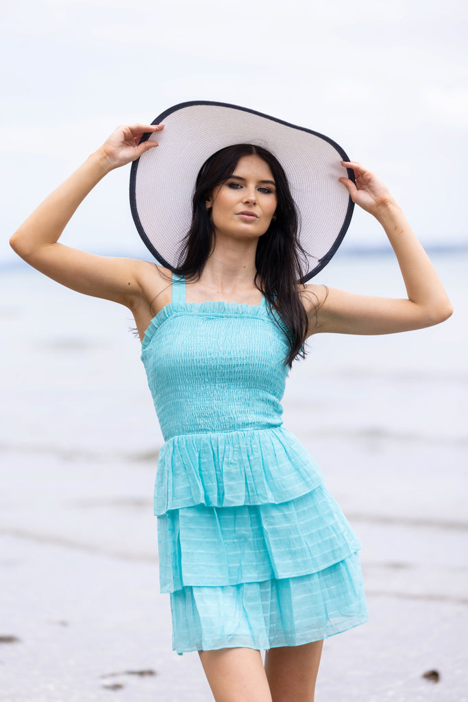 Teal hot sale sun dresses