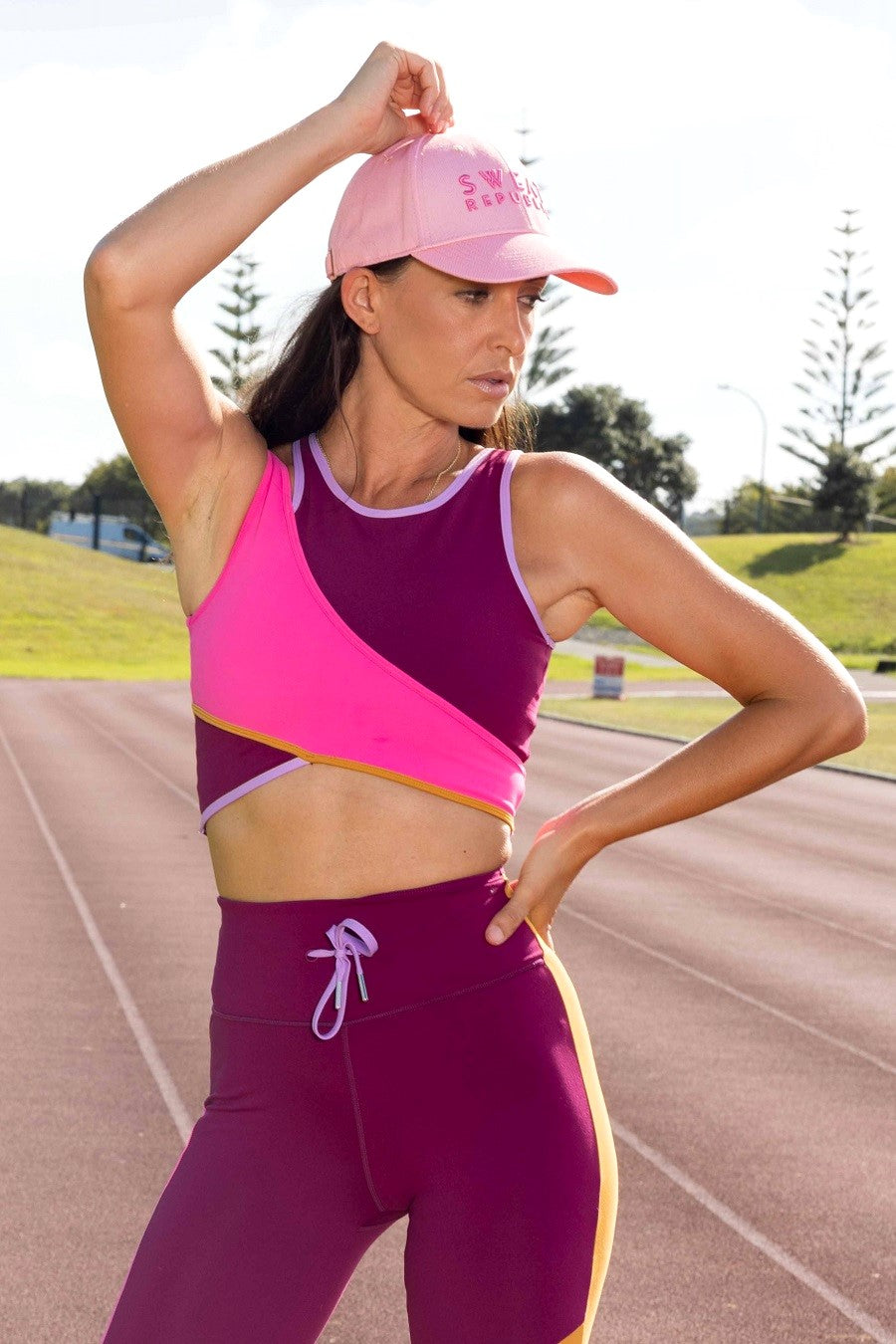 hot pink crop