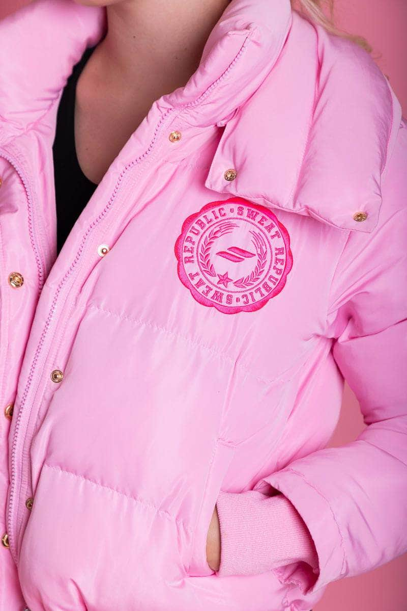 Pink puffer jacket nz hotsell