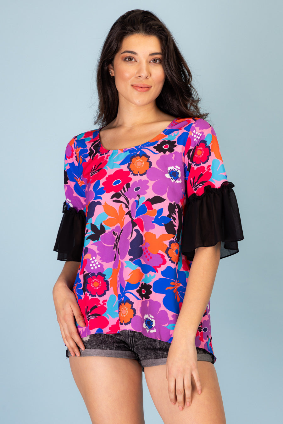 Top flower print