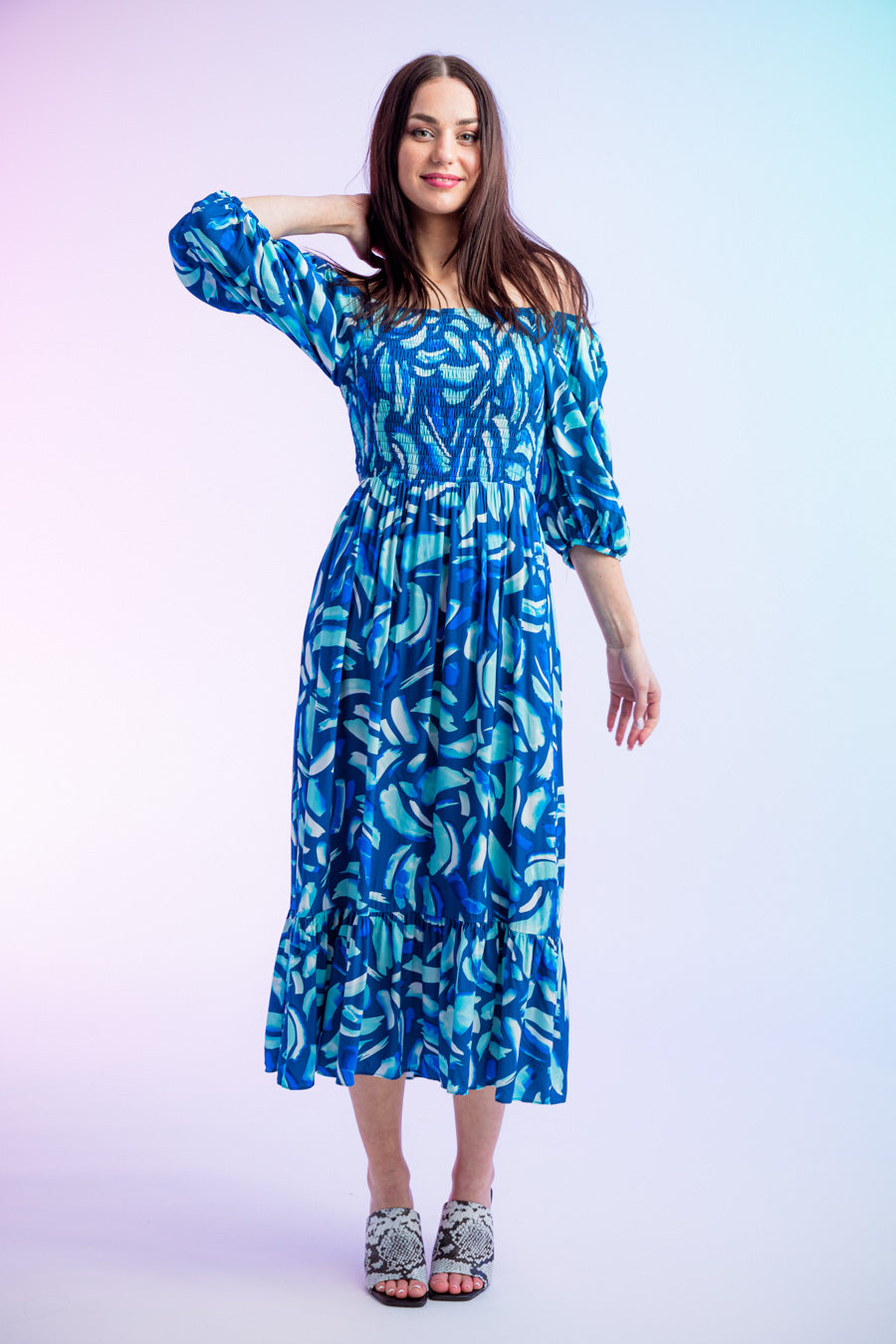  Midi Dress Blue