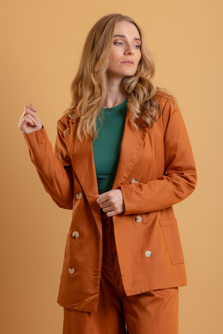 brown trench coat