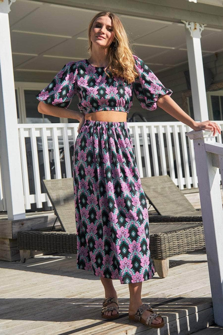 Maxi skirt and top online best sale