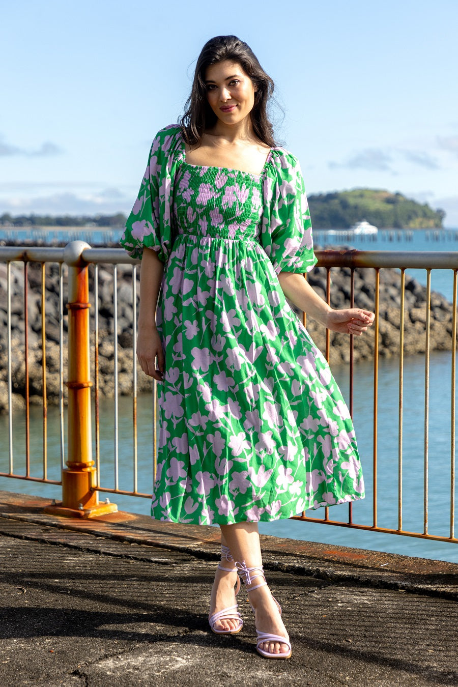 Dress Green Floral