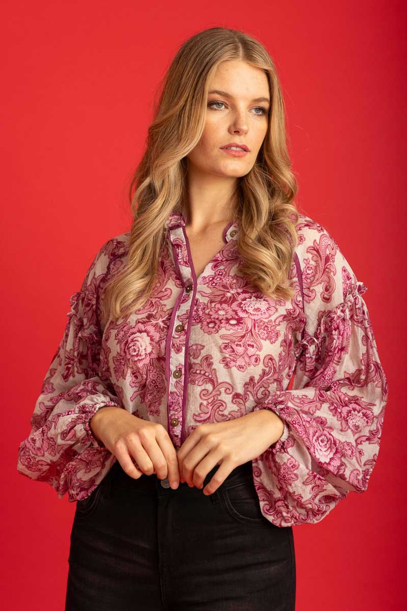 Maya Shirt Pink Print