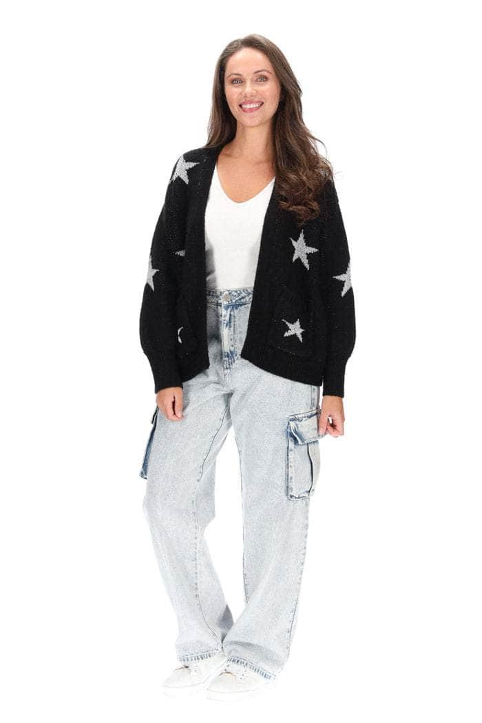 Aimee Star Cardi Black