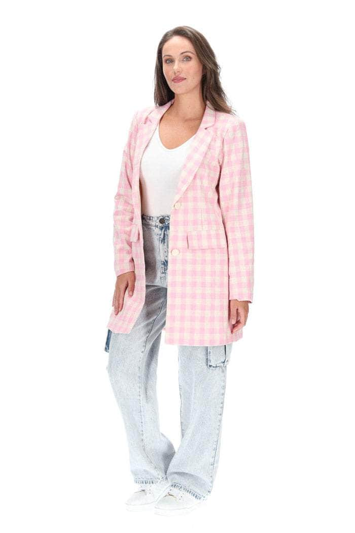 Aleisha Check Blazer