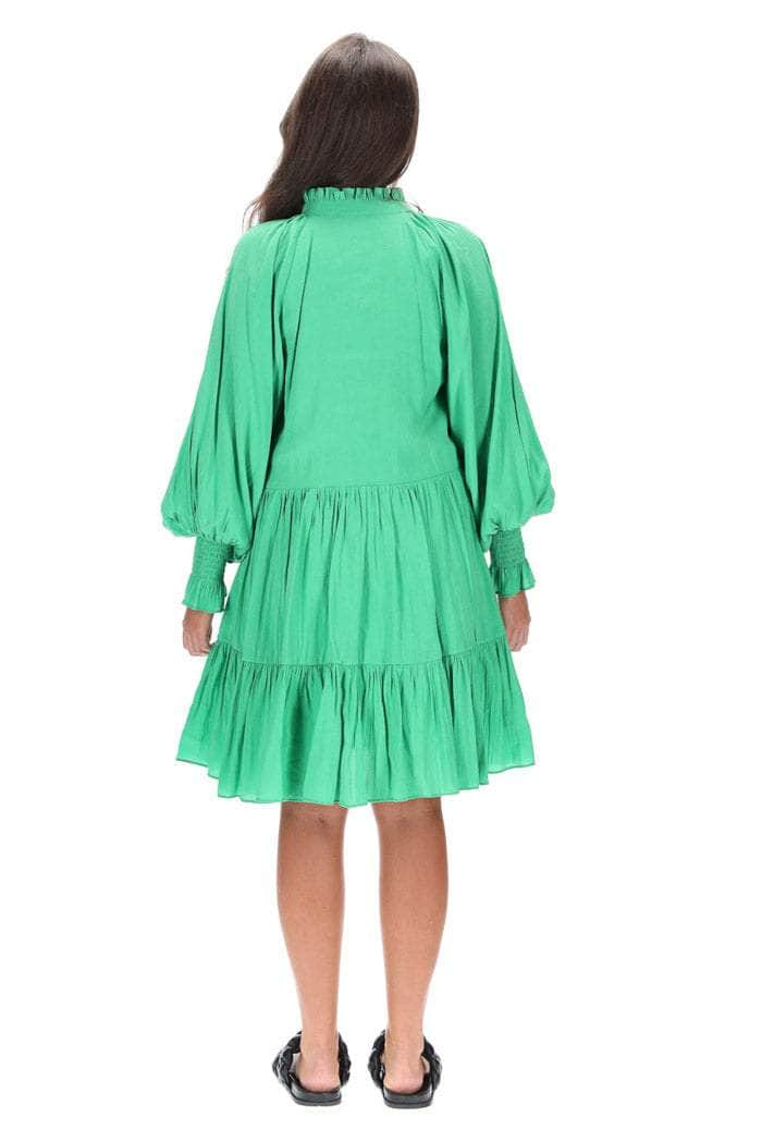 Alexia Floaty Dress Cotton Green