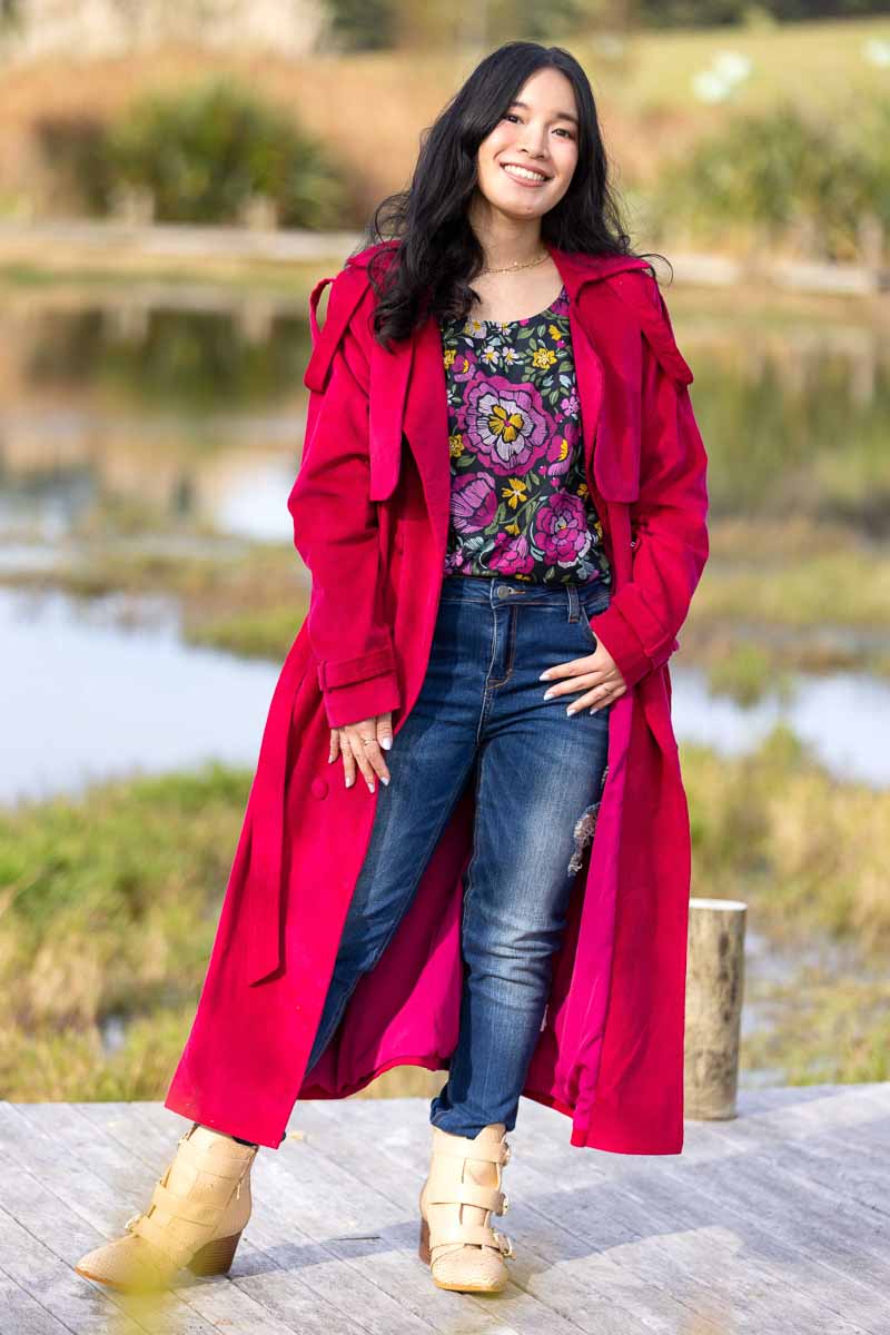 Cord trench coat hotsell