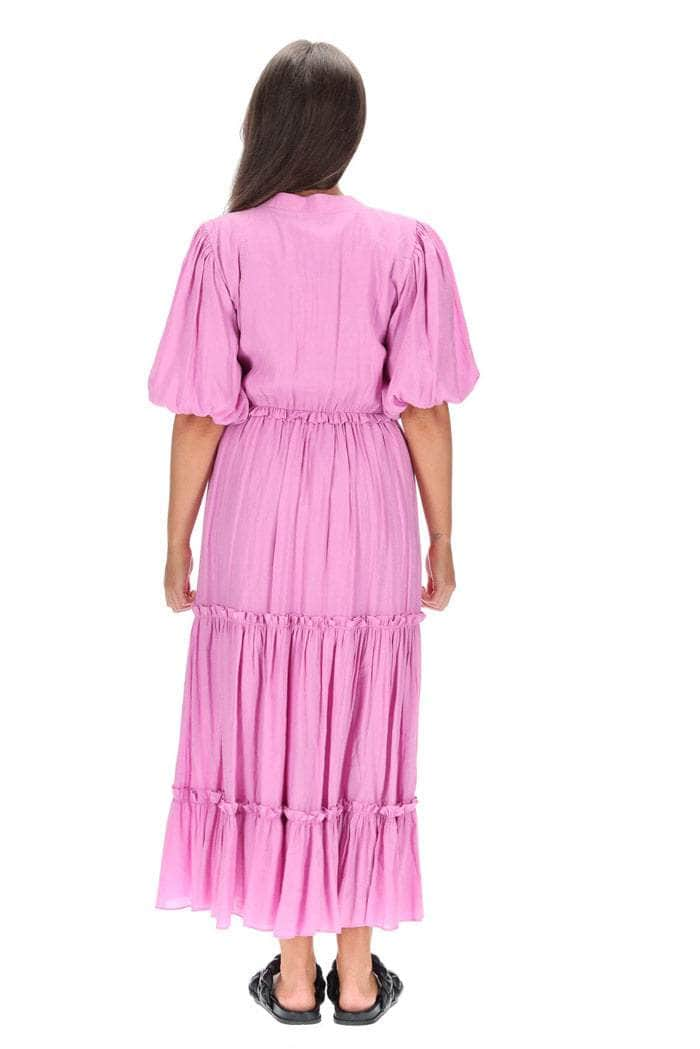 Amelia Cotton Maxi Dress Light Magenta