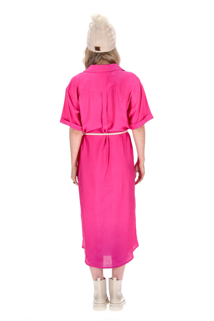 Angel Shirt Dress Viscose Pink