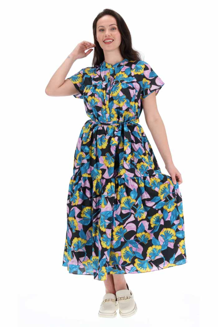 Bianca Maxi Shirt Dress Print