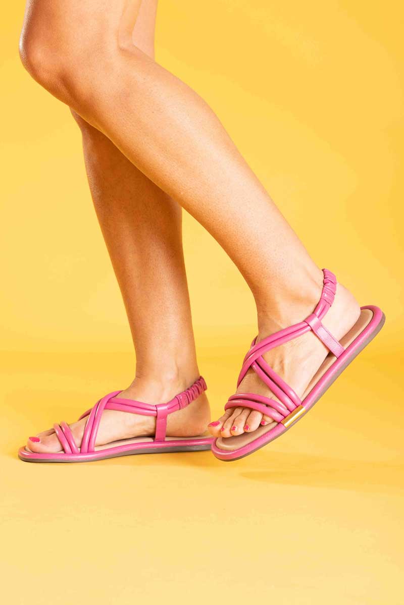 pink strappy sandal