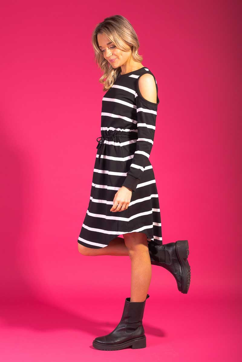 Ada Midi Dress Cotton Stripe