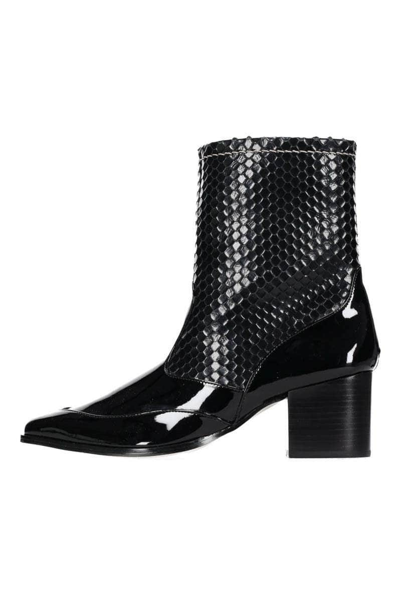 Buy Cairo Mid Boot Black Patent by Hey Monday online Augustine