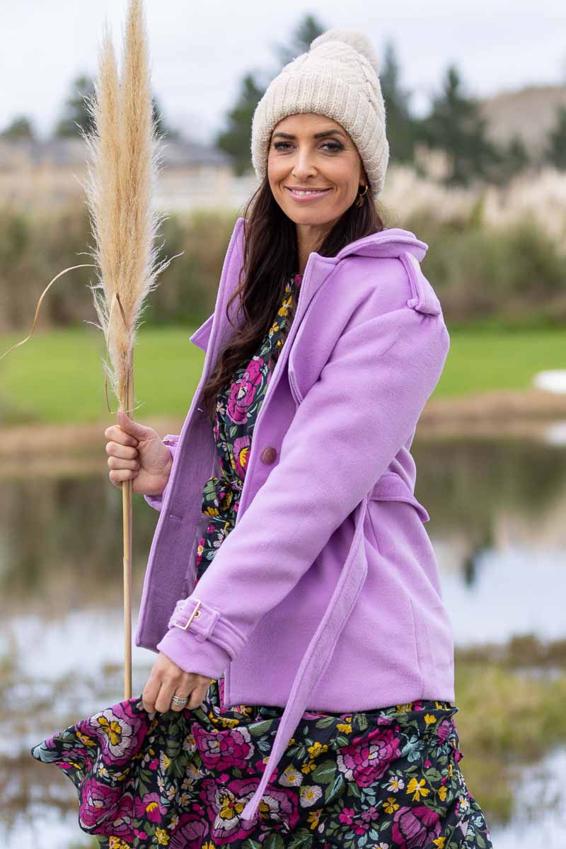 Buy Callie Coat Lilac by Charlo online Augustine