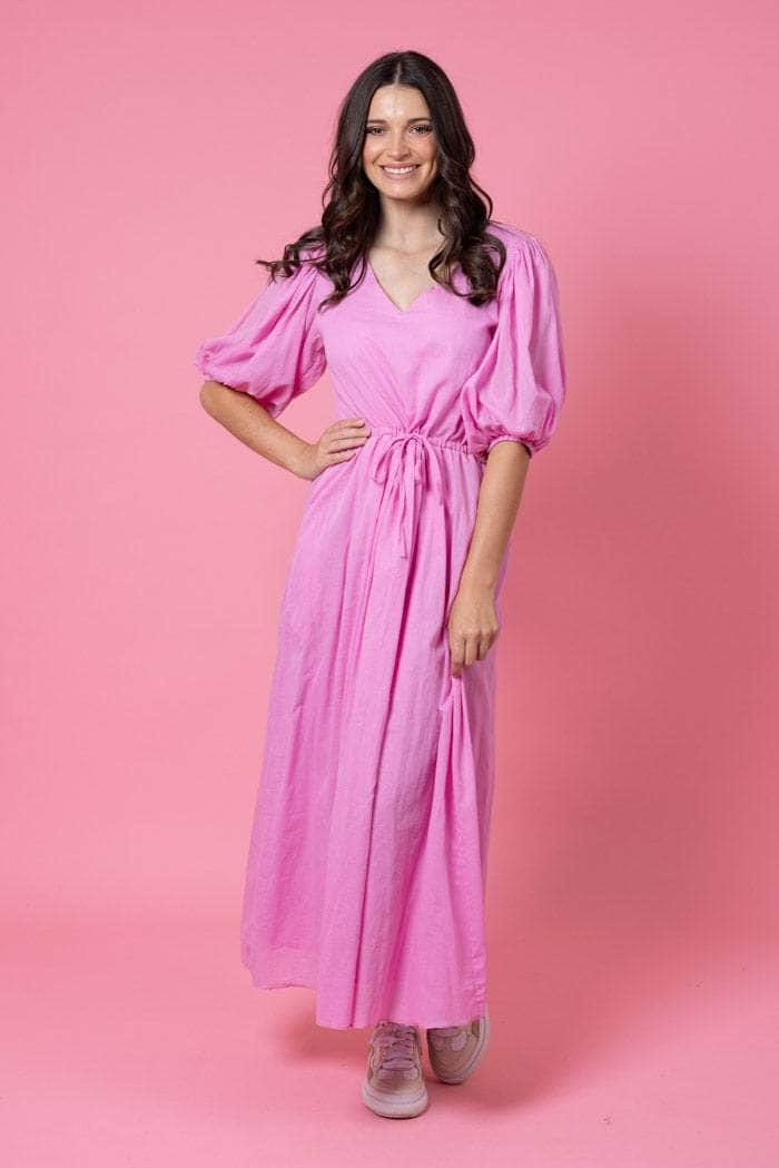 Dolly Midi Dress Pink