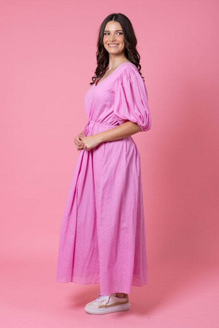 Dolly Midi Dress Pink