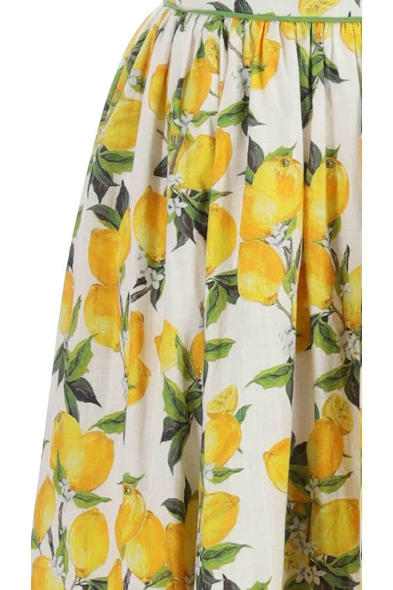 Buy Donna Midi Skirt Lemon by Augustine online Augustine