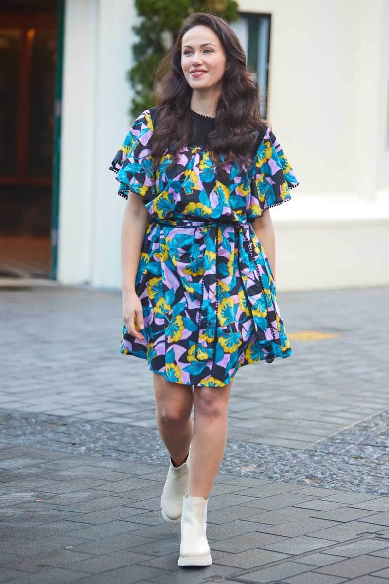 Ella floral dress best sale