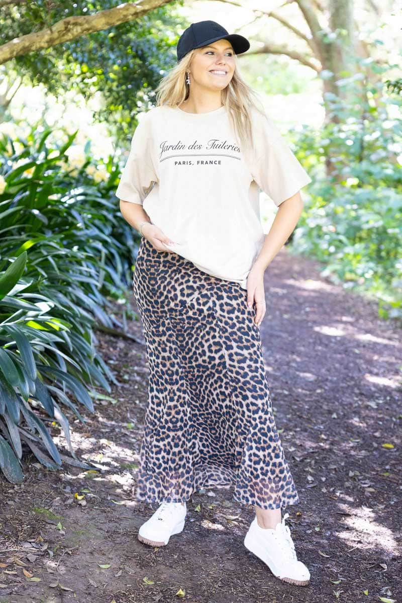 Buy Ellie Maxi Skirt Leopard by Augustine online Augustine