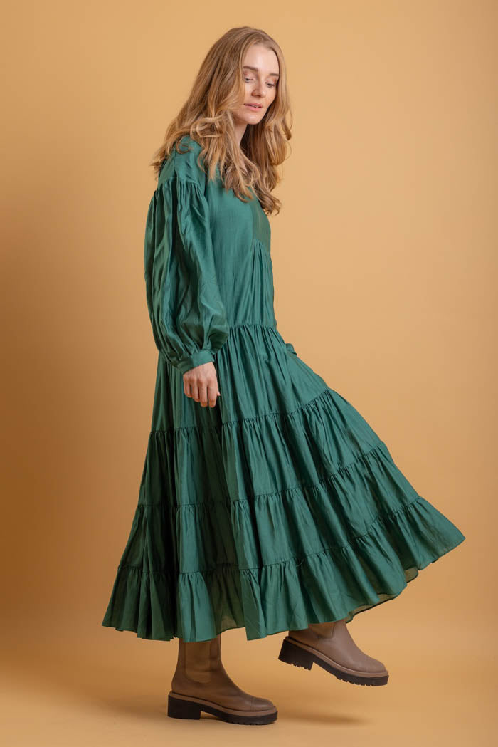 Elliott Green Dress Midi