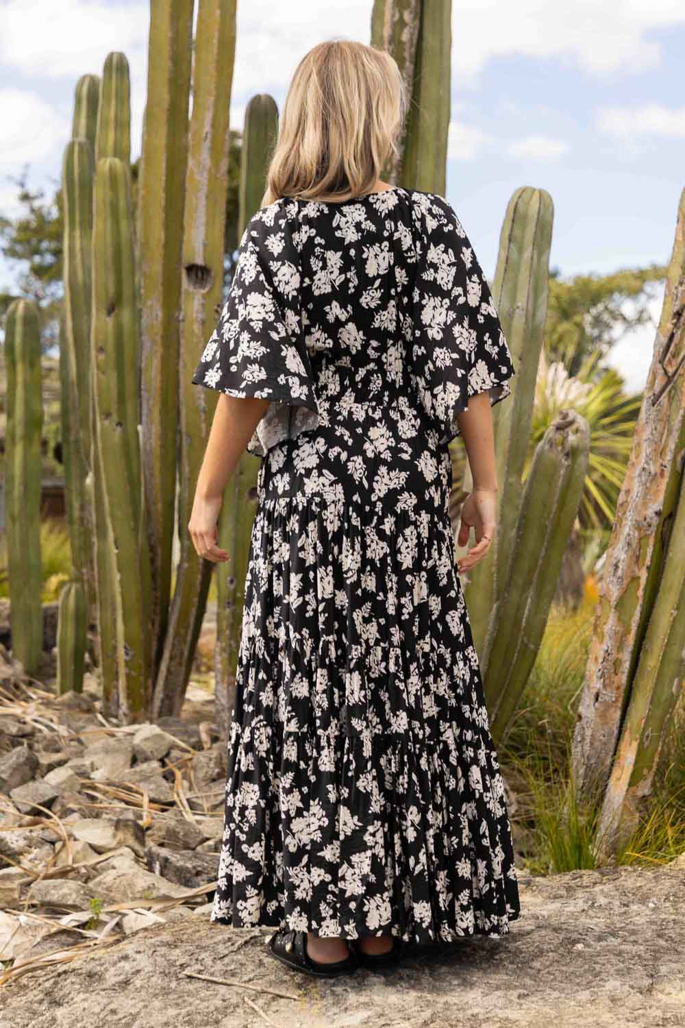 Flower maxi dress online