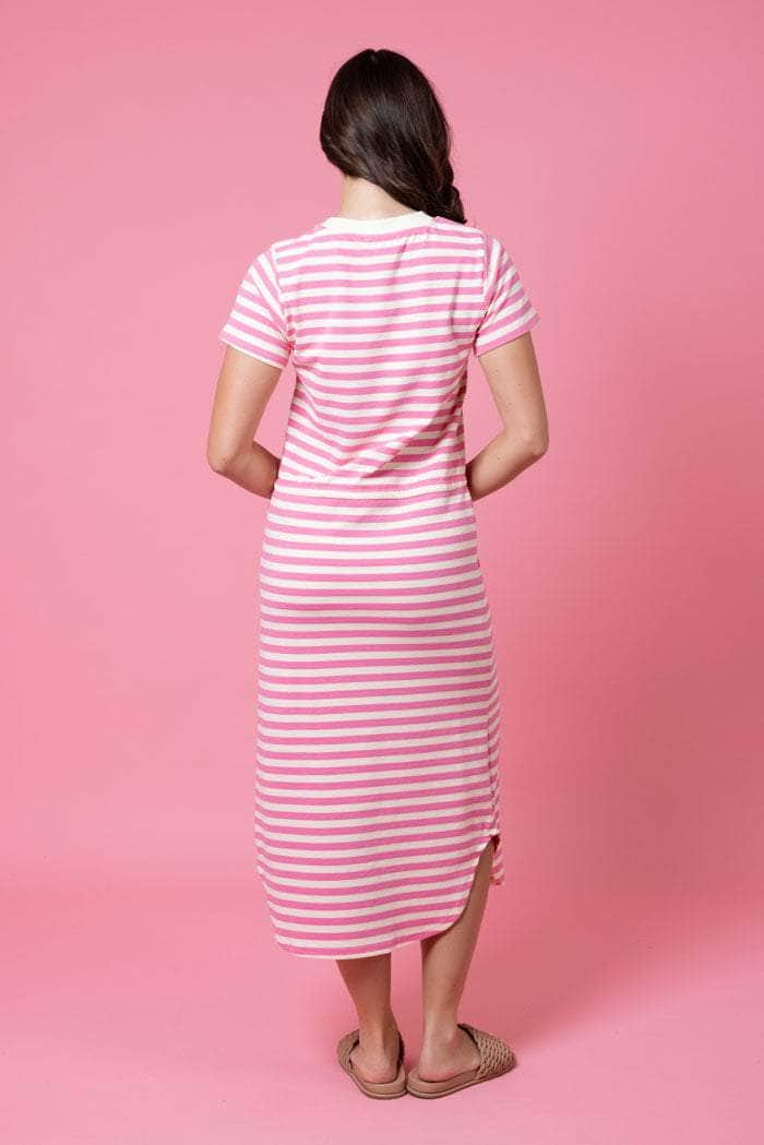 Frankie Dress Pink Stripe