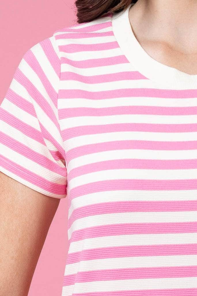 Frankie Dress Pink Stripe