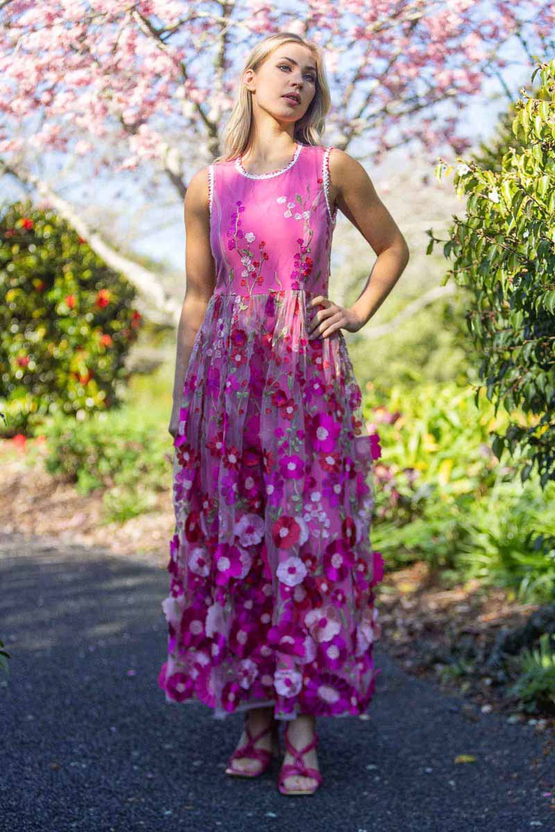 Spring maxi fashion dress