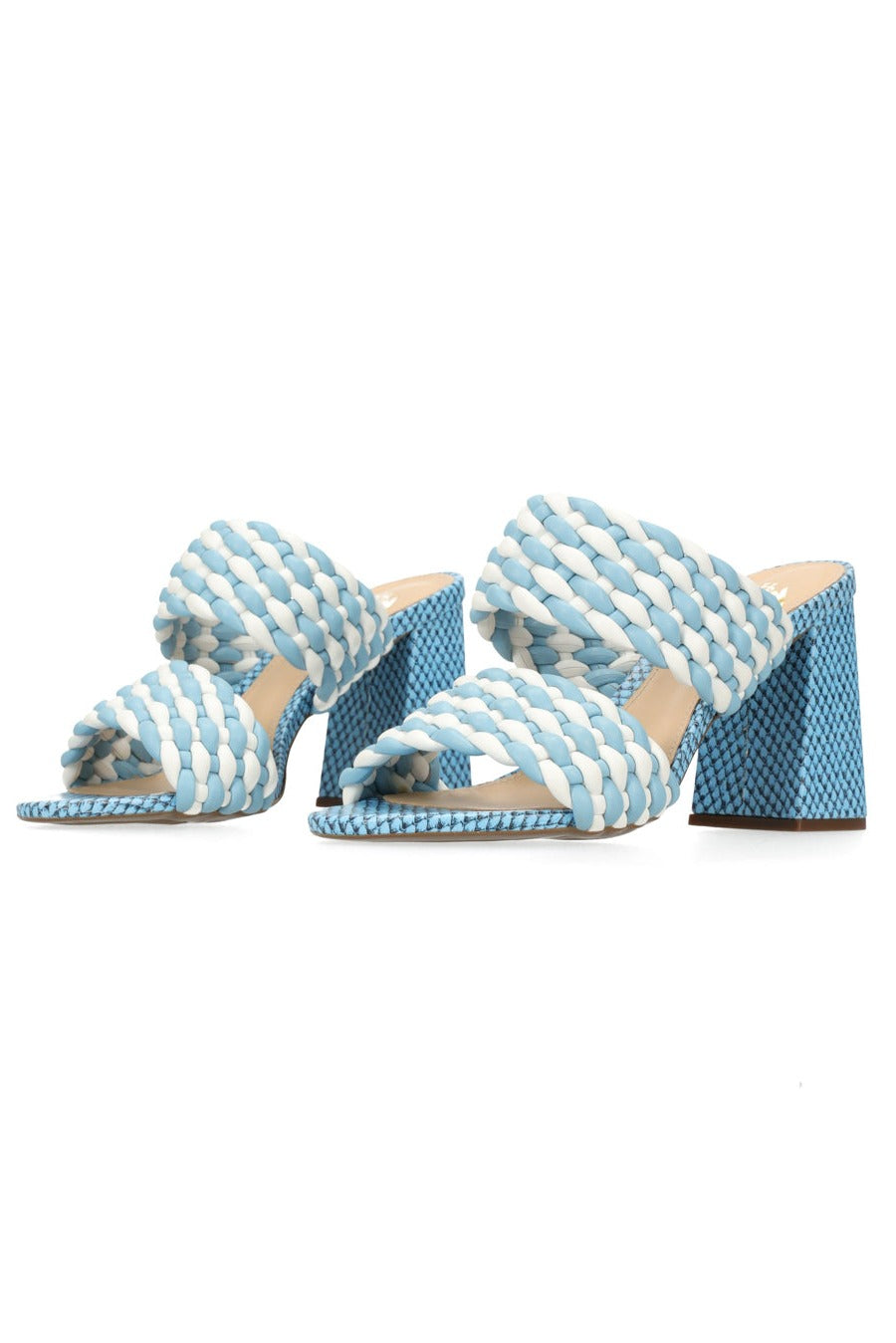 Sienna Heel Blue/Cream