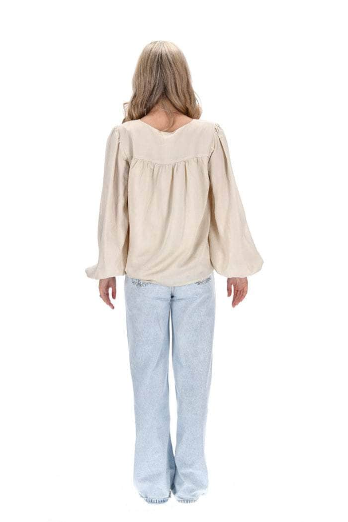 Hannah Top Beige Viscose