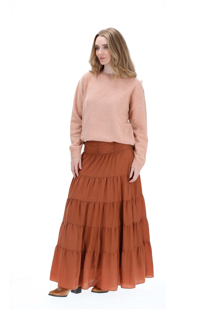 Indi Maxi Skirt Rust