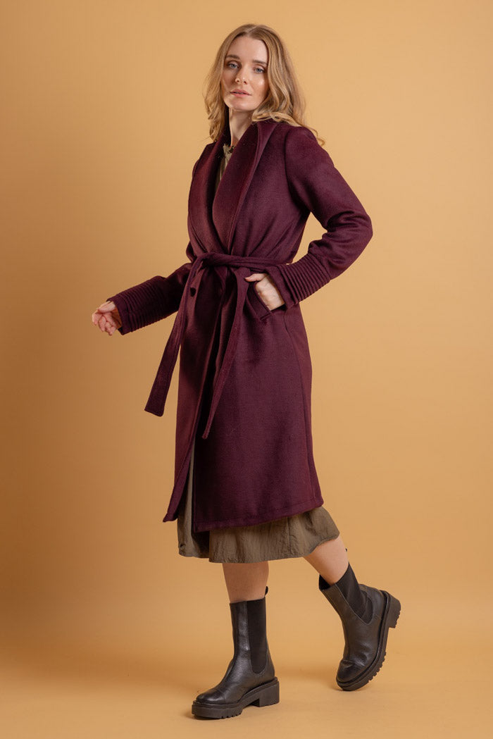 Jess Coat Burgundy