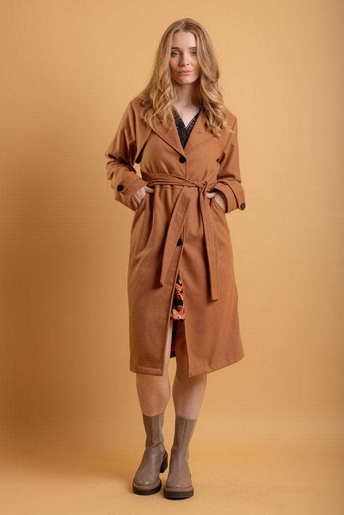 short brown coat