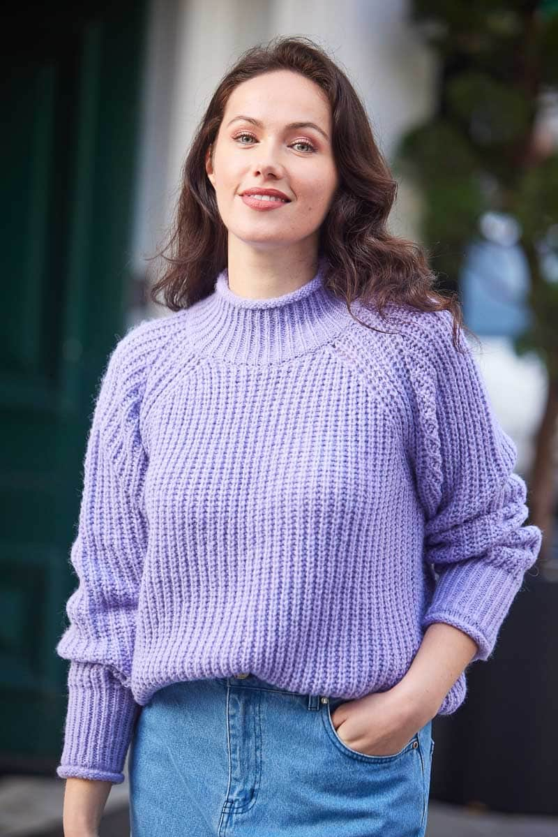 Lilac wool jumper best sale