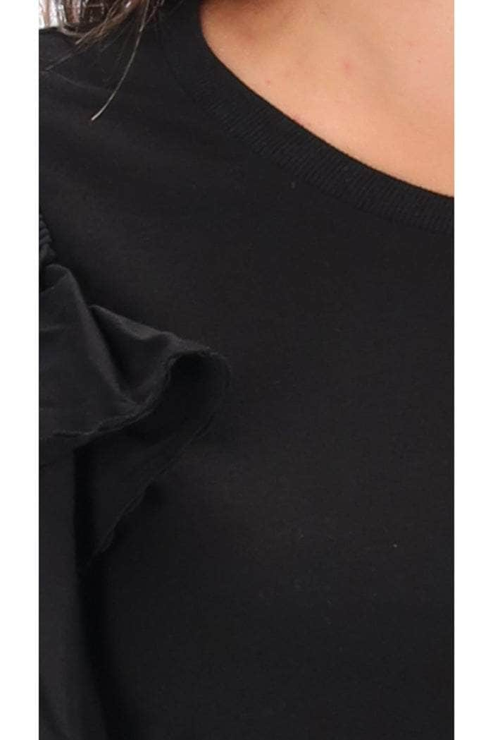 Lulu Knit Top Cotton Black