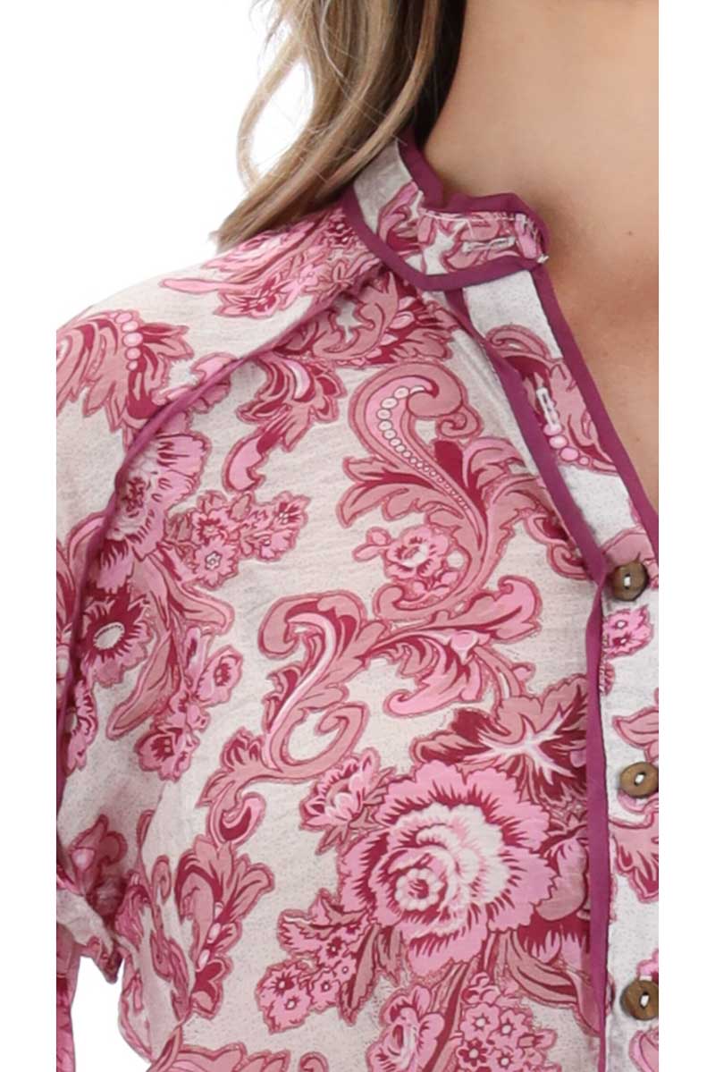 Maya Shirt Pink Print