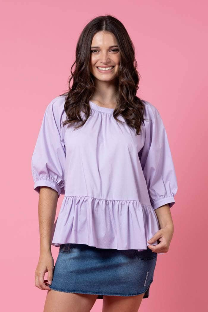 lilac top blouse