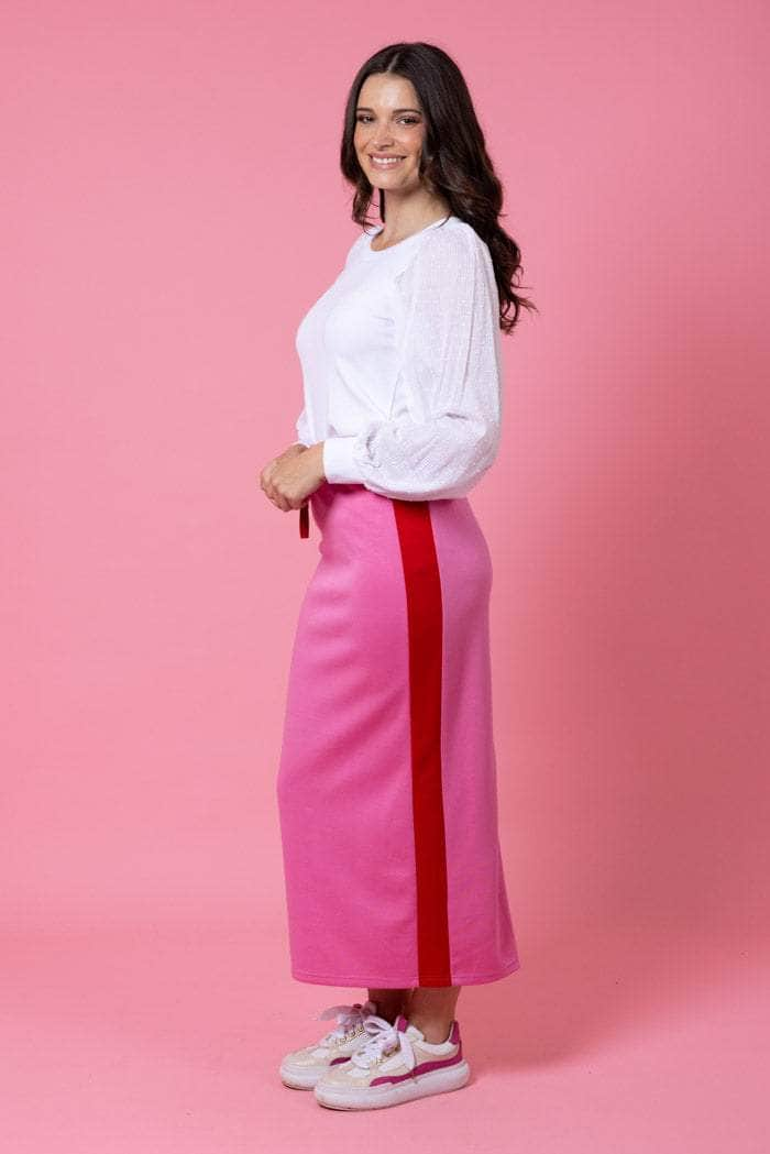 Mattie Sweater Skirt Pink