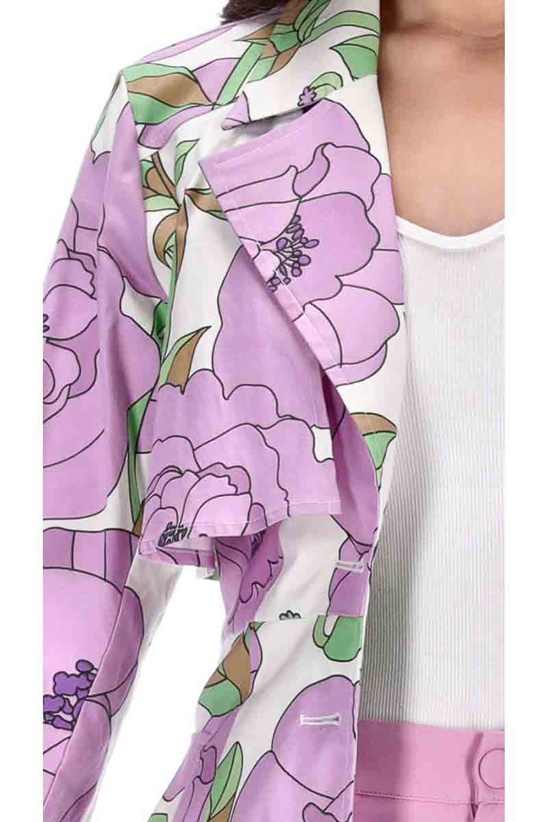 Maya Coat Lilac Floral