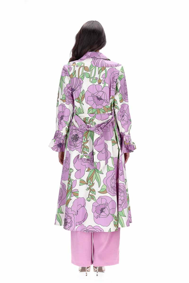 Maya Coat Lilac Floral