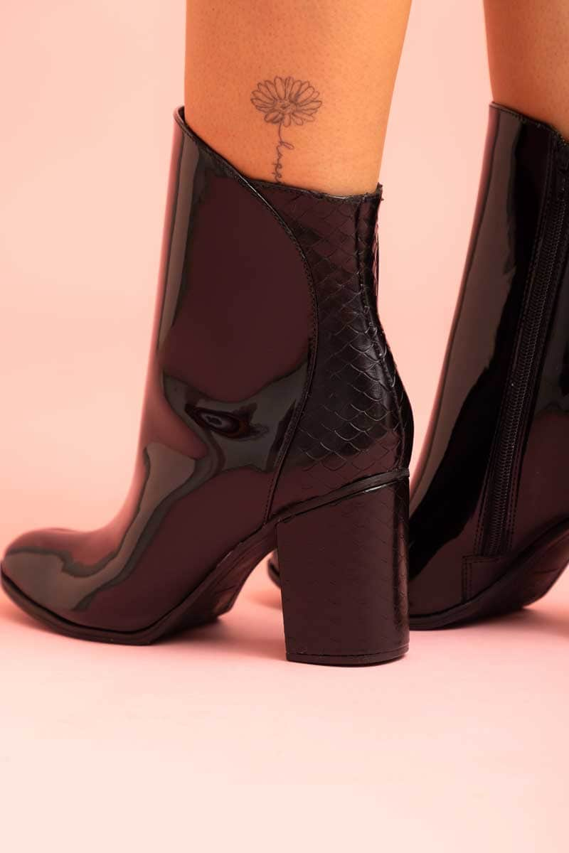 Buy Melbourne Boot Black Patent by Hey Monday online Augustine