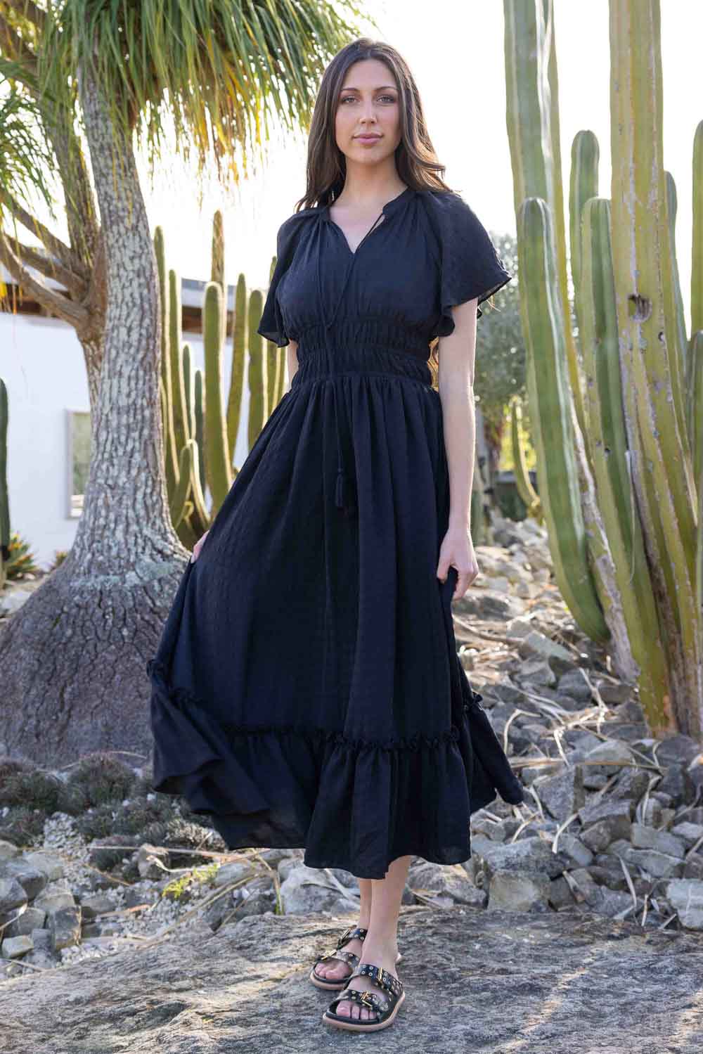 Buy Mistee Maxi Dress Black by Charlo online Augustine