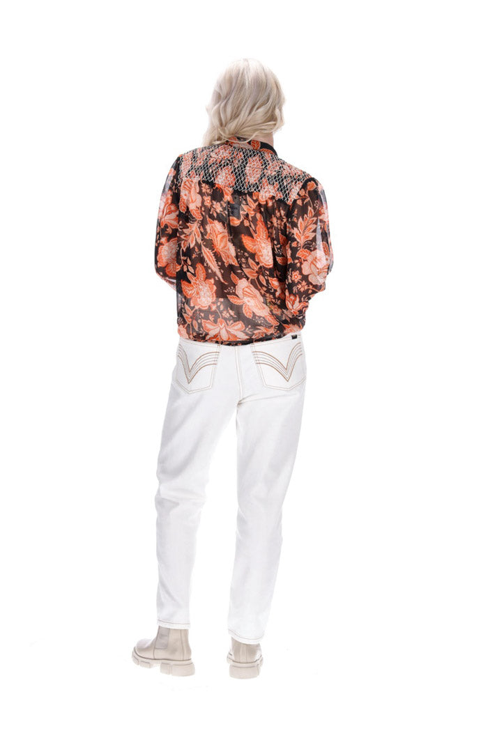 Penny Shirt Orange Floral