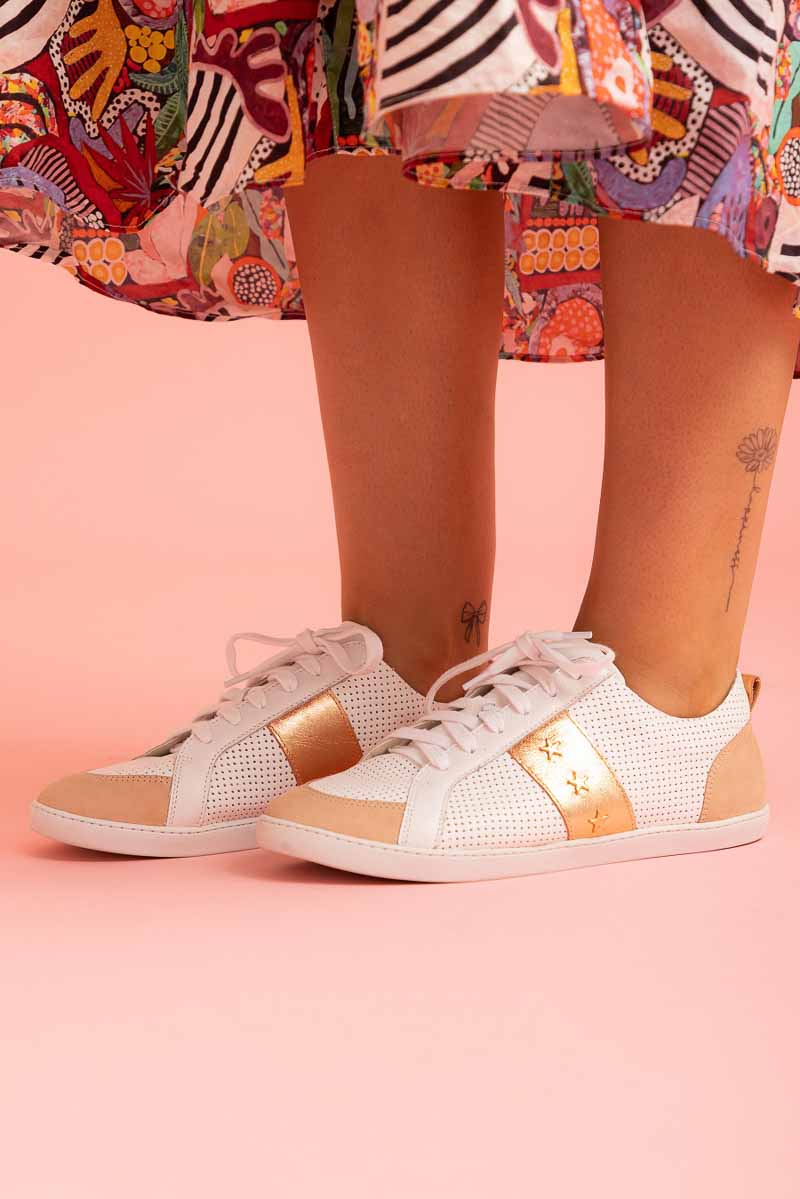 Poppy Sneaker Nude/Bronze