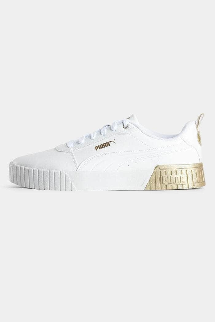 white gold puma sneakers