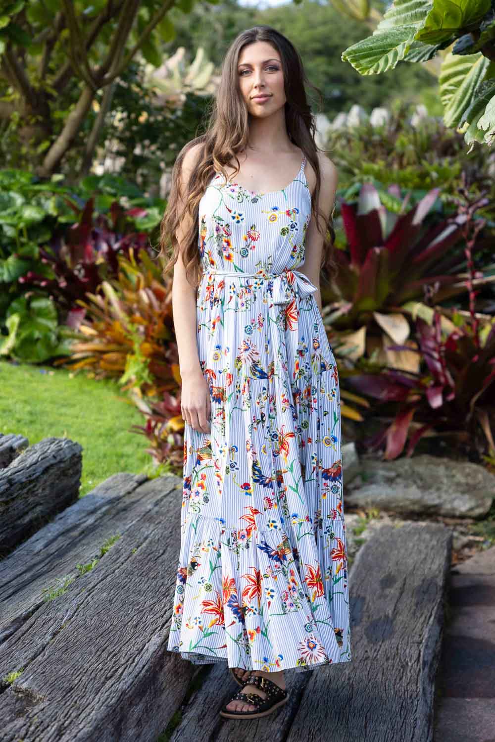 Stripe and floral dress sales