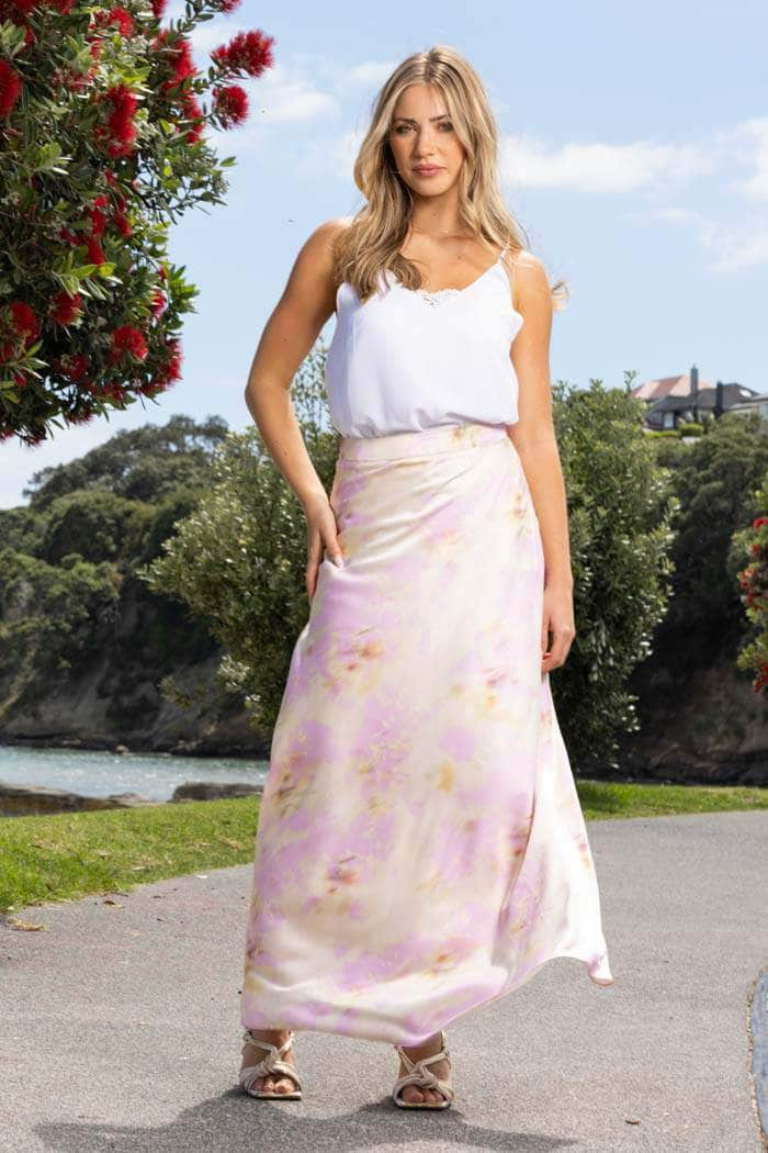 lilac bias maxi dress