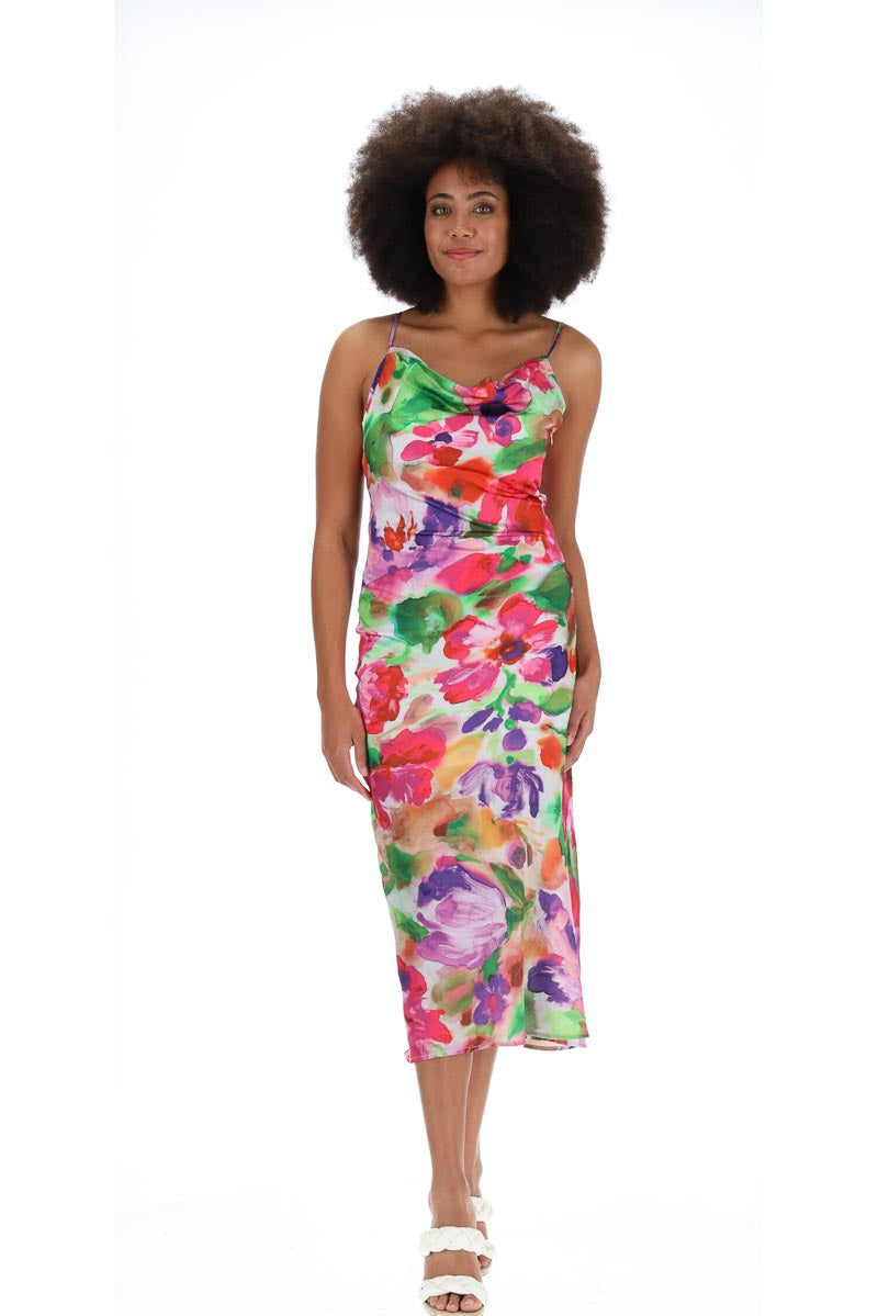 Saskia Floral Midi Dress